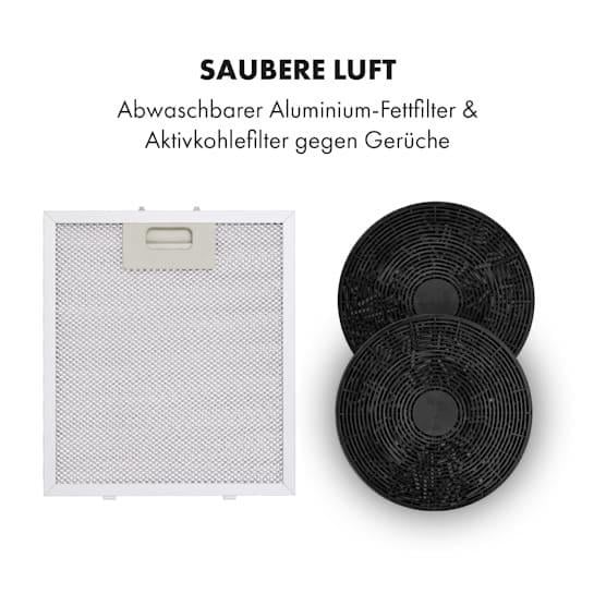 Вытяжка кухонная островная KLARSTEIN Tron Ambience рециркуляция LED 540 м3/ч d 38 см Черный (10034213) - фото 4 Вытяжка кухонная островная KLARSTEIN Tron Ambience рециркуляция LED 540 м3/ч d 38 см Черный (10034213) - фото 4