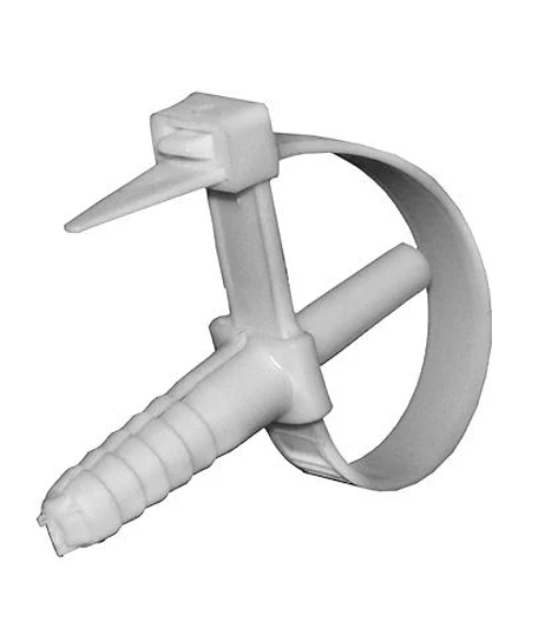 Стяжка-хомут кабельна E.NEXT 10х140 мм із дюбелем 10х40 мм для труб Ø10-40 мм 50 шт. (S0430008) Стяжка-хомут кабельна E.NEXT 10х140 мм із дюбелем 10х40 мм для труб Ø10-40 мм 50 шт. (S0430008)