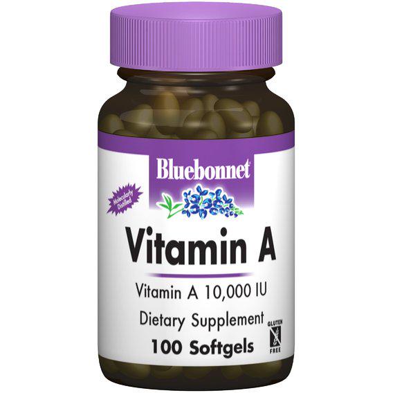 Витамин A Bluebonnet Nutrition Vitamin A 10000 IU 100 Softgels (BLB0298)
