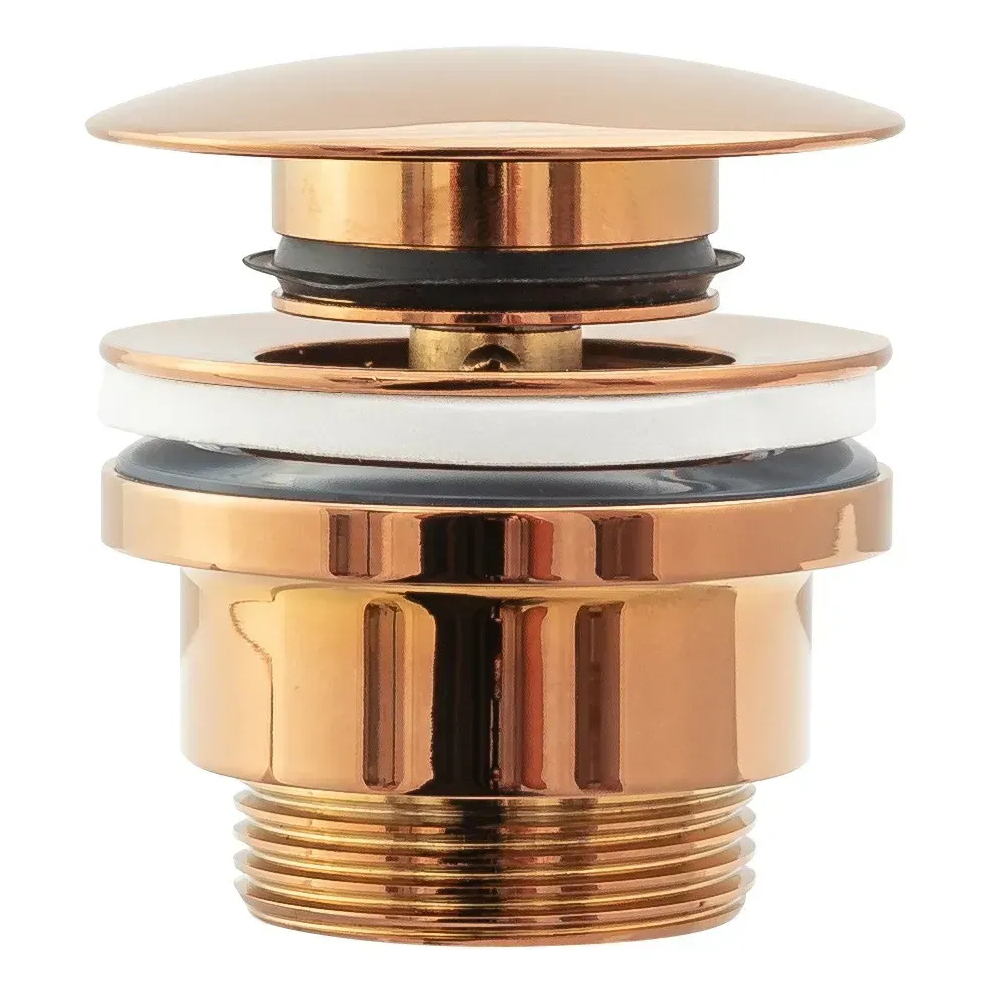 Клапан донний для раковини Rea Click-Clack універсальний Золотий (RM-REA-A533A) Клапан донний для раковини Rea Click-Clack універсальний Золотий (RM-REA-A533A)