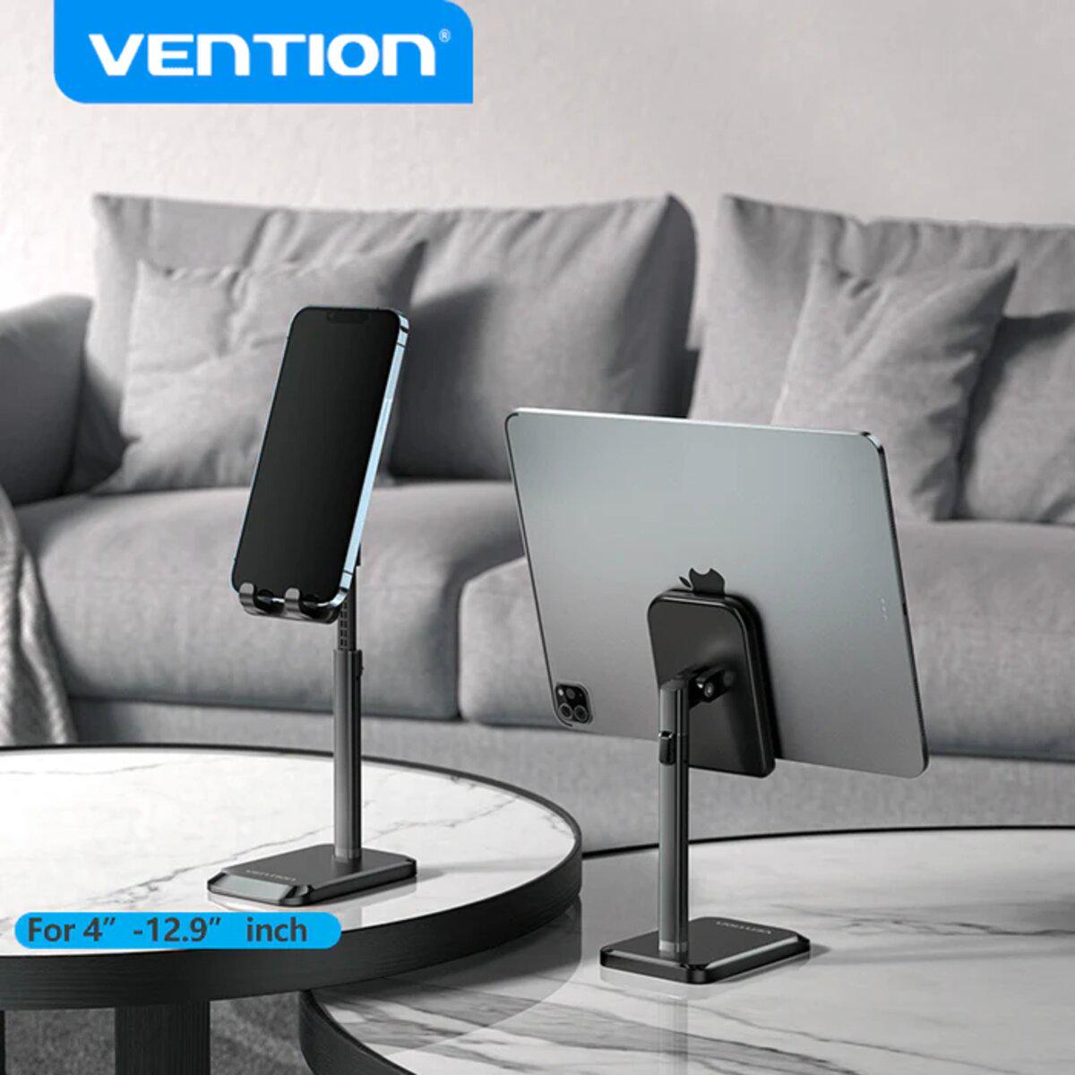 Підставка для телефону Vention KCQB0 Height Adjustable Cell Phone Stand Aluminum Alloy Type Black (18410093) - фото 2