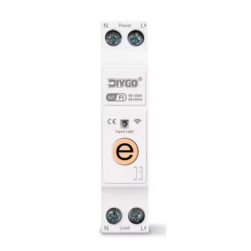 Умный WiFi выключатель DiyGo только таймер 1P+N 40A 230V eWeLink (DGB-63E-40A)