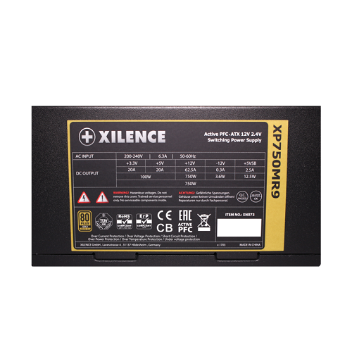 Блок живлення Xilence XP750MR9 Performance X 80 PLUS Gold 135 мм 750W Modular Retail Box (9614774) - фото 6