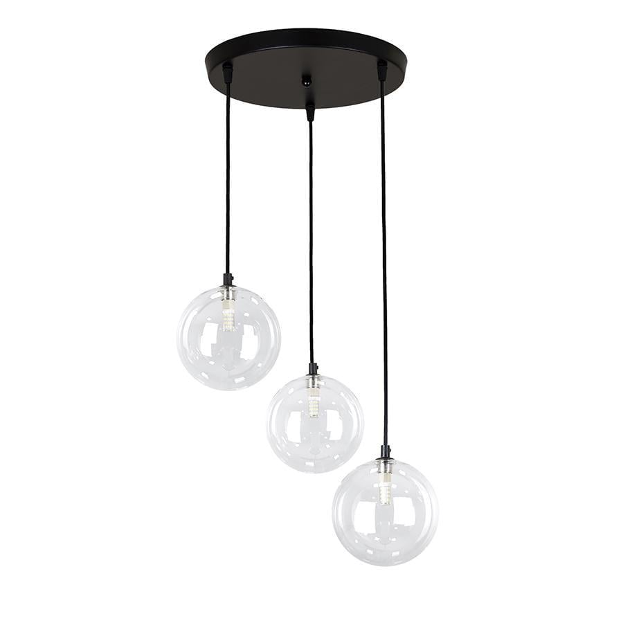 Светильник подвесной Light House LS-19528-3 BK+CL 300 Черный/Прозрачный