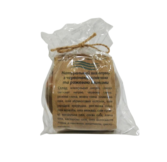 Шампунь твердый восстанавливающий Pinka с глинами и маслами для окрашенных мелированных поврежденных волос 100 г (1322723566)