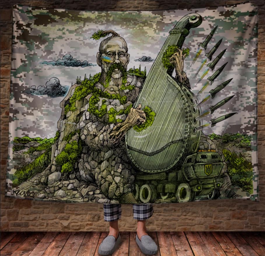 Плед с авторским 3D принтом Himars Oleksiy Kustovsky 150х200 см (epi_1810) Плед с авторским 3D принтом Himars Oleksiy Kustovsky 150х200 см (epi_1810)