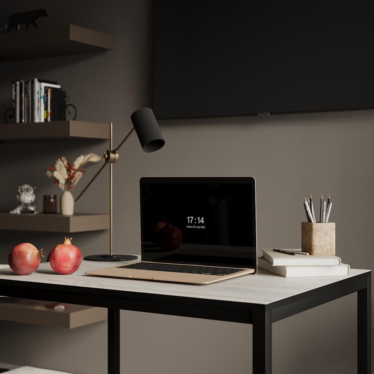 Письмовий стіл Brevity Loft mid 900х750х670 мм Сосна Натті/Чорний метал (GATB02350000030) - фото 3 Письмовий стіл Brevity Loft mid 900х750х670 мм Сосна Натті/Чорний метал (GATB02350000030) - фото 3
