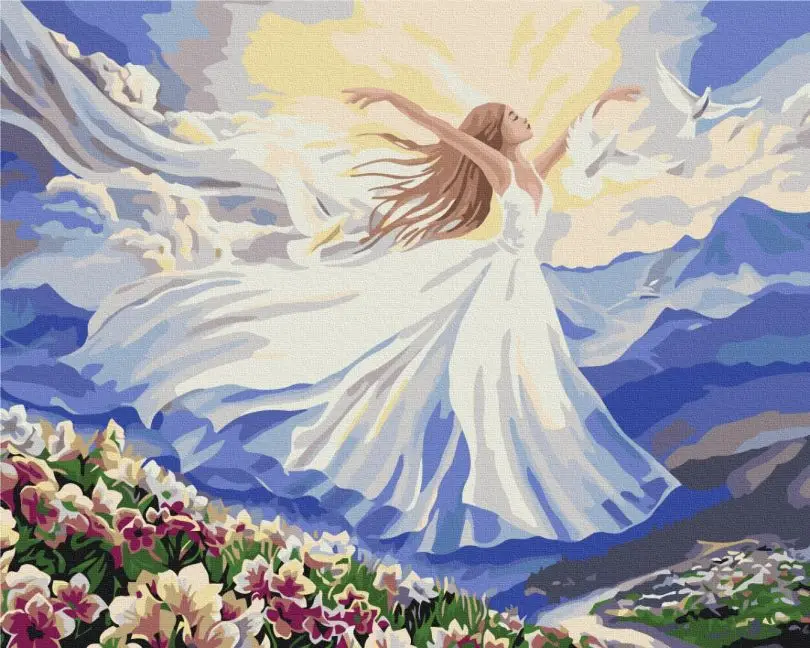 Картина по номерам Brushme Нежность в полете 40x50 см (BSM-B53567) Картина по номерам Brushme Нежность в полете 40x50 см (BSM-B53567)