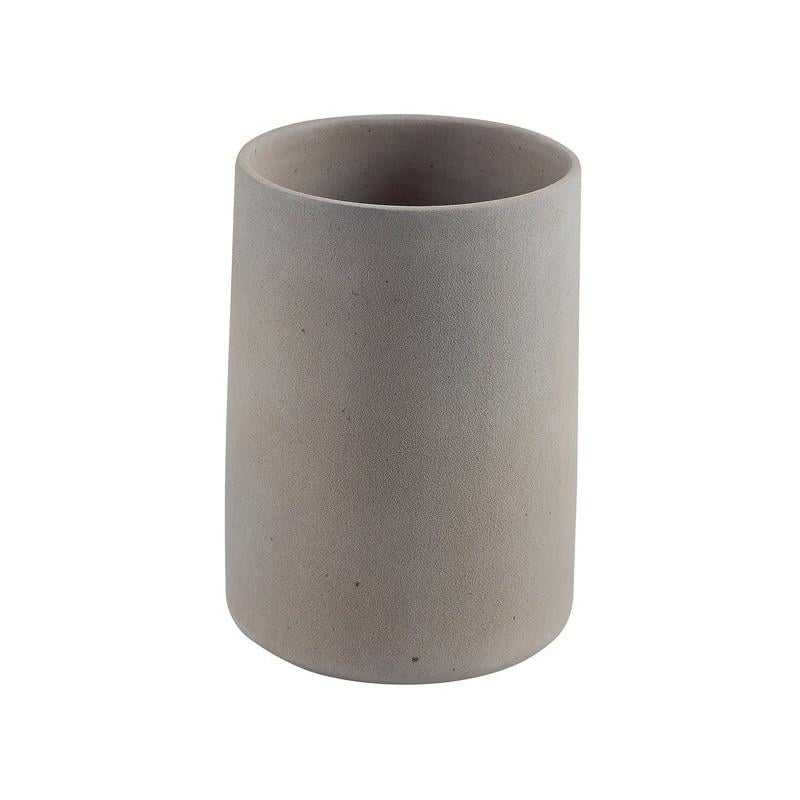 Стакан для зубных щеток Spirella GEMMA керамика 7,7х10,6 см Серый (10,20298)