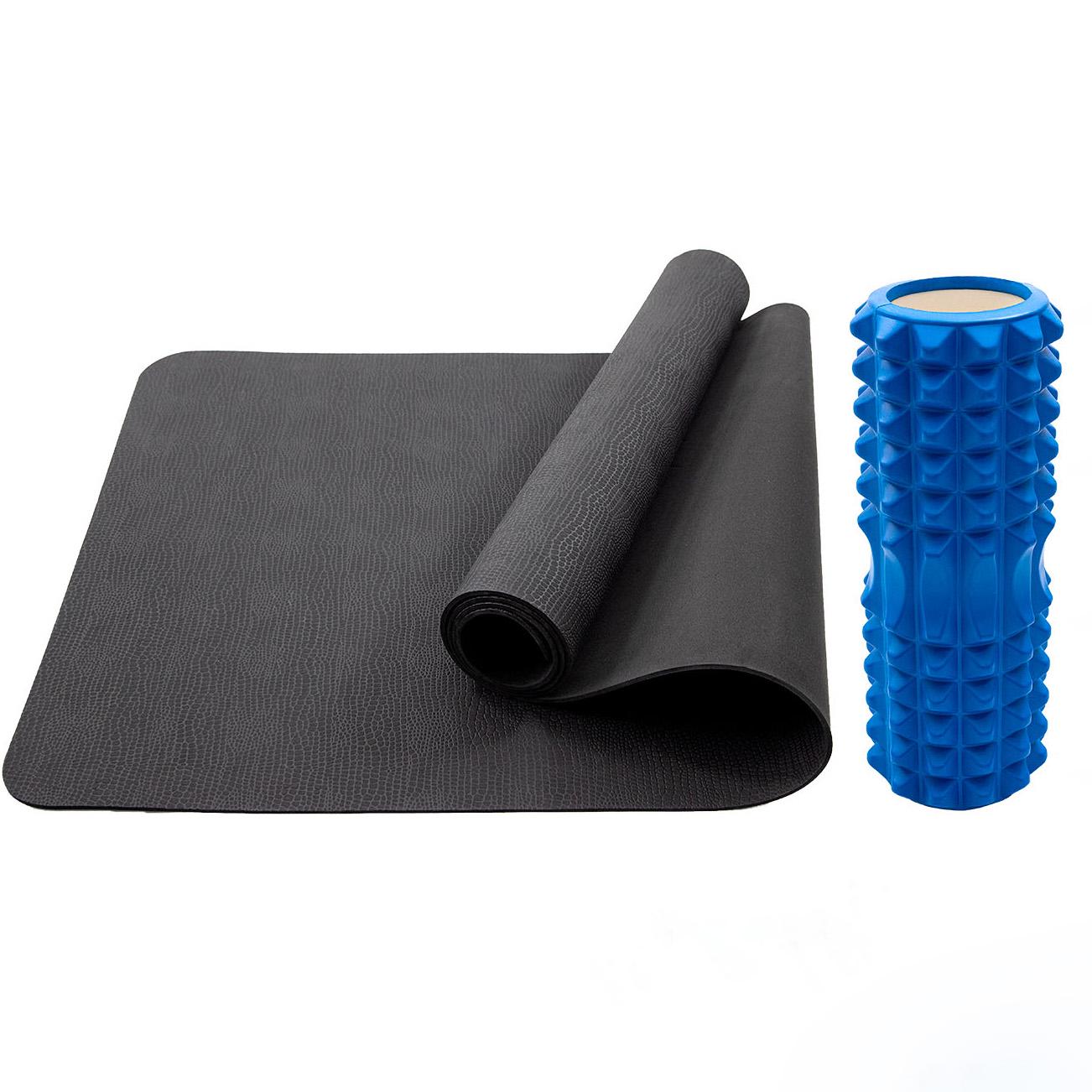 Набор OSPORT Set 112 коврик для йоги/ролик массажный (n-0145-01-04)