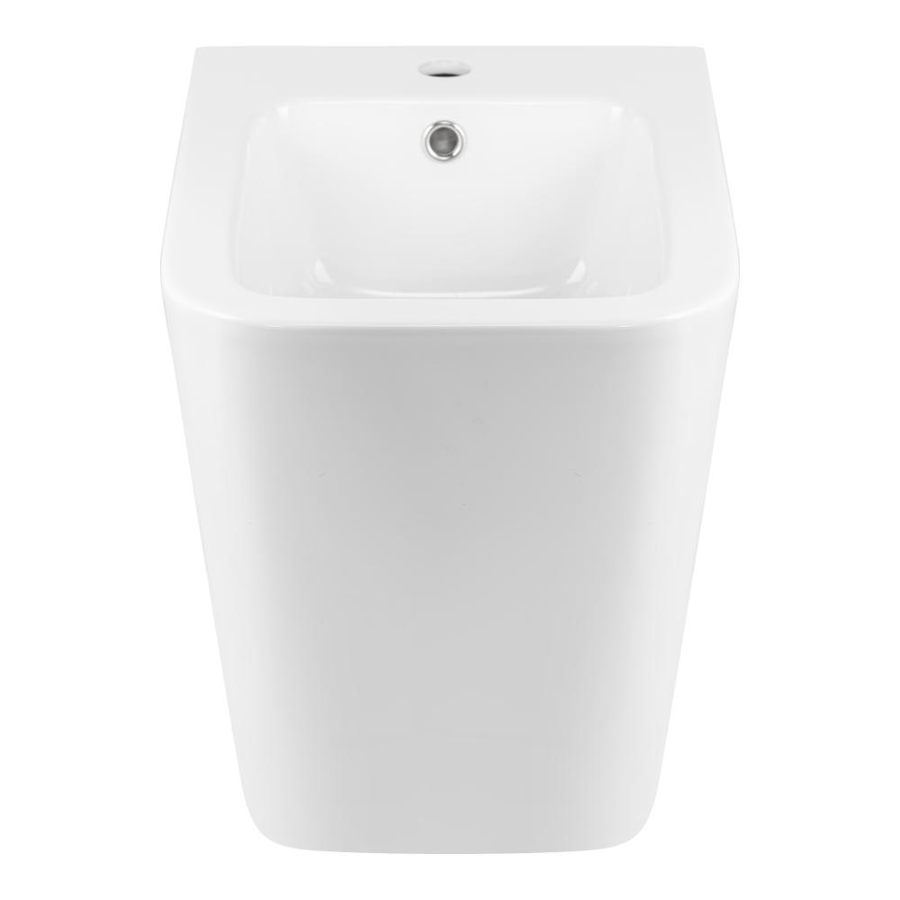 Биде напольное Qtap Crow 545х360х410 мм White (QT05443370W) - фото 3