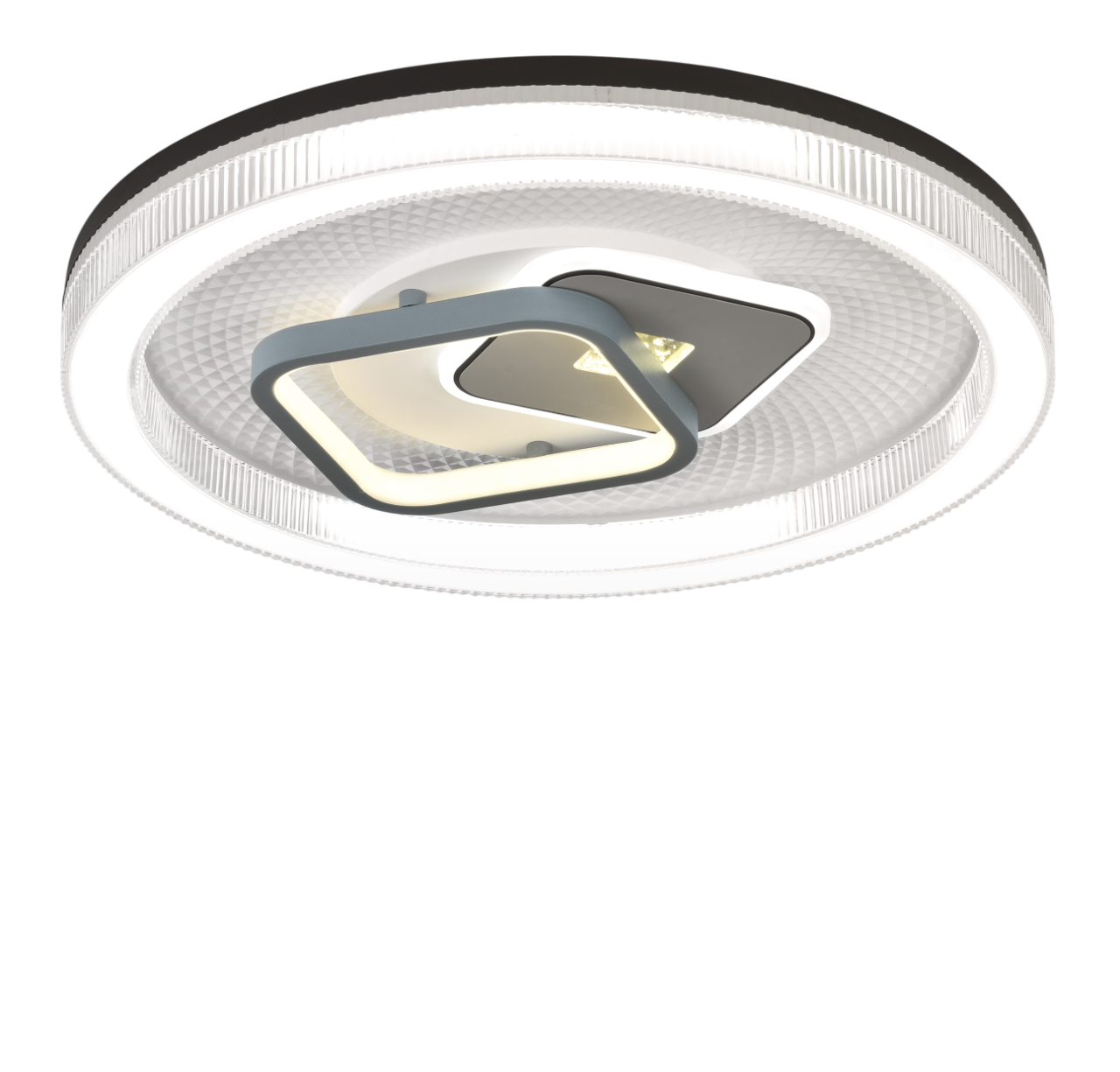 Люстра светодиодная Бело-Черный (2H-005)