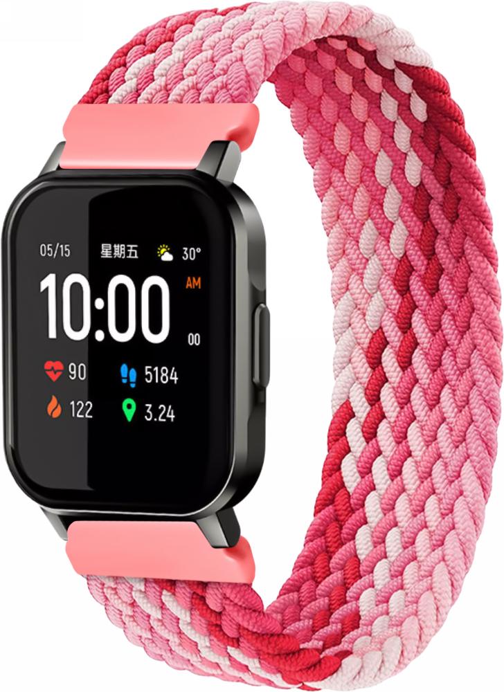 Ремешок Solo Loop Multi для Haylou Smart Watch 2 (LS02) 135 мм Pink/White (25182-52)