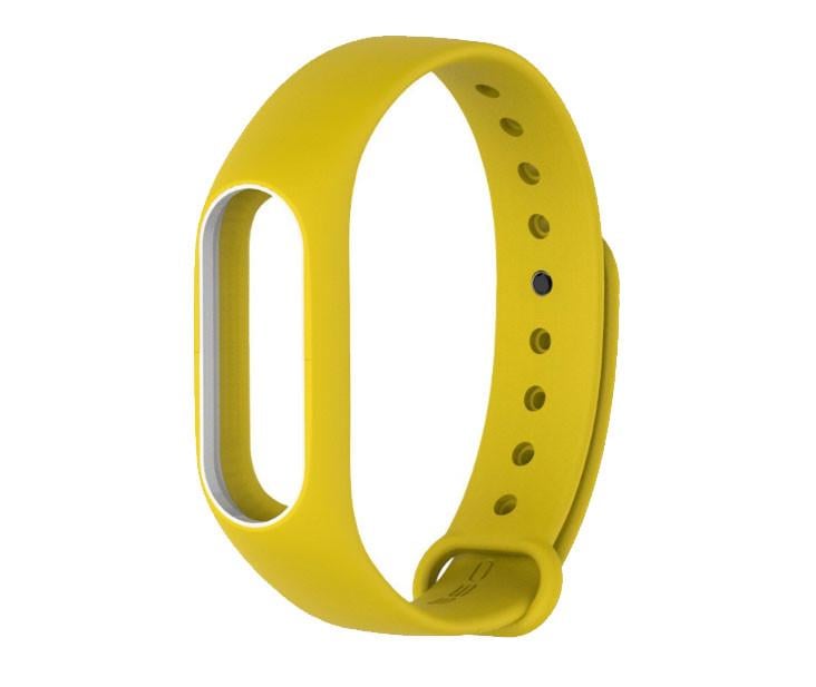 Силиконовый ремешок Primo для фитнес-браслета Xiaomi Mi Band 2 Yellow/White (452664545)