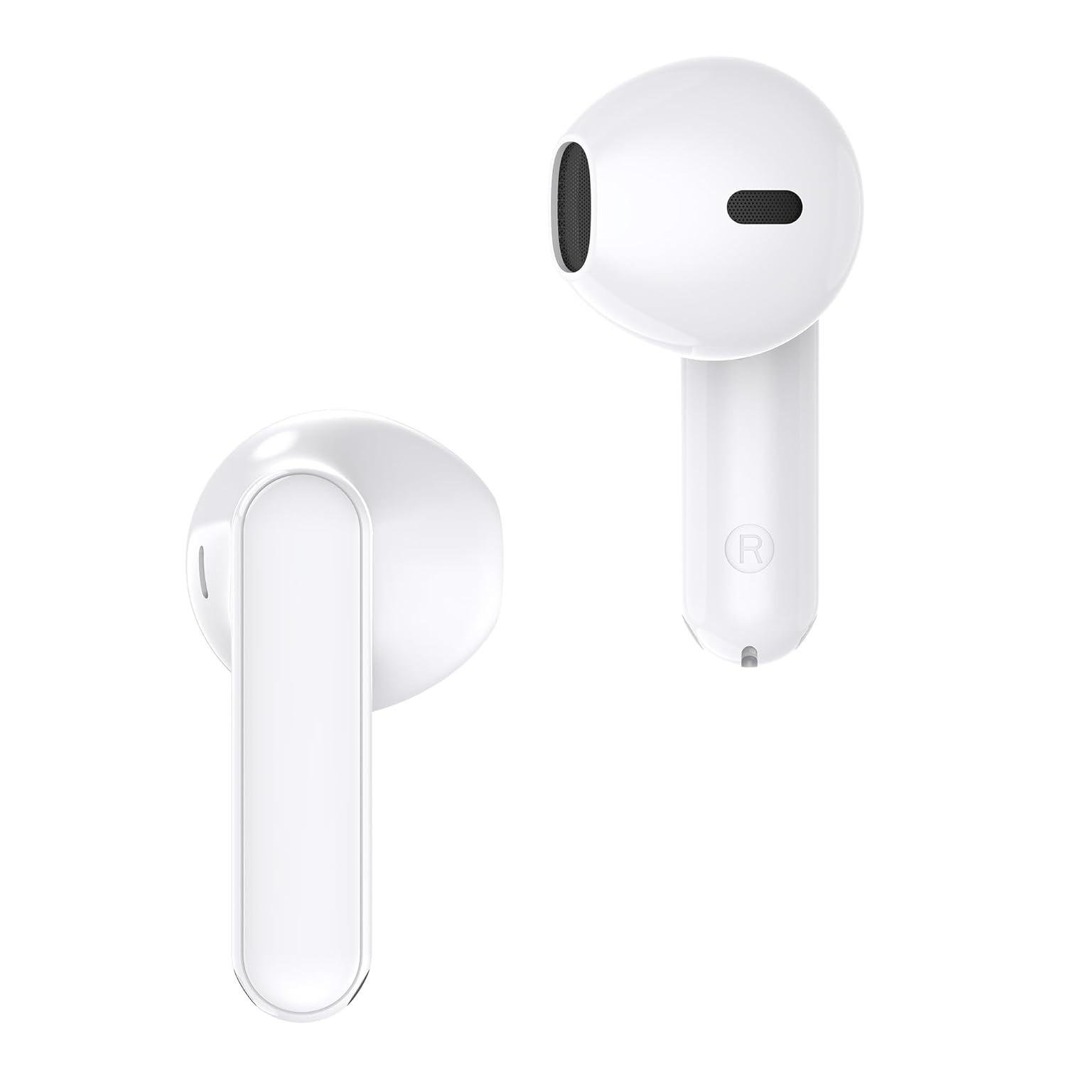 Наушники беспроводные Realme Buds T01 Bluetooth 5.4 AI ENC TWS White (26074929) - фото 5 Наушники беспроводные Realme Buds T01 Bluetooth 5.4 AI ENC TWS White (26074929) - фото 5