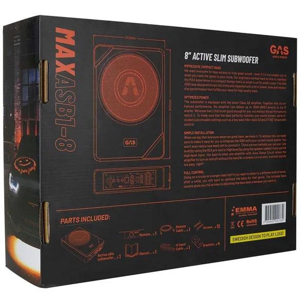 Сабвуфер GAS MAX ASB1-8 - фото 2 Сабвуфер GAS MAX ASB1-8 - фото 2
