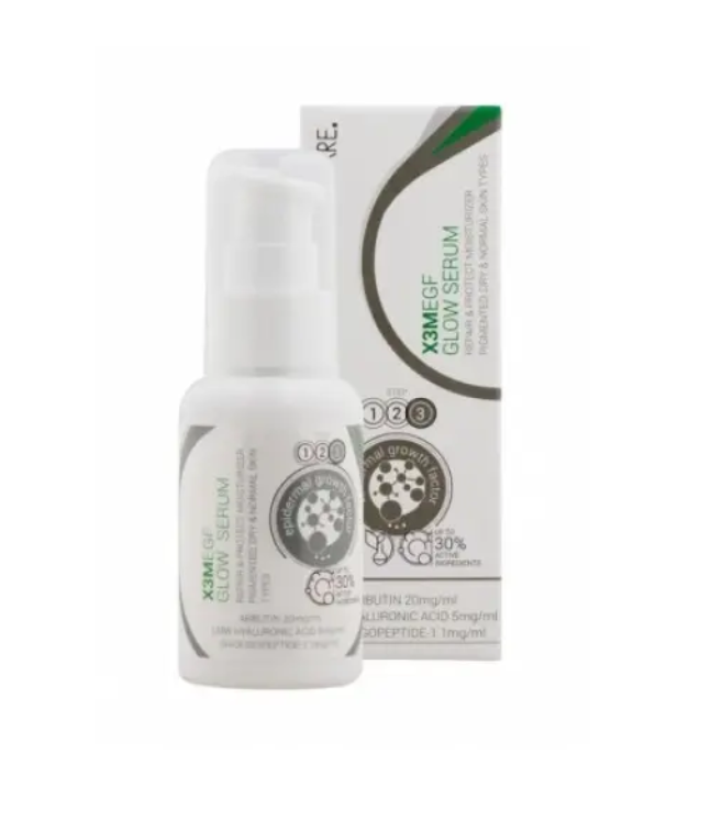 Сыворотка осветительная для лица ClinicCare с арбутином и шелковицей X3M EGF Glow Serum Moist 50 мл (C1176)