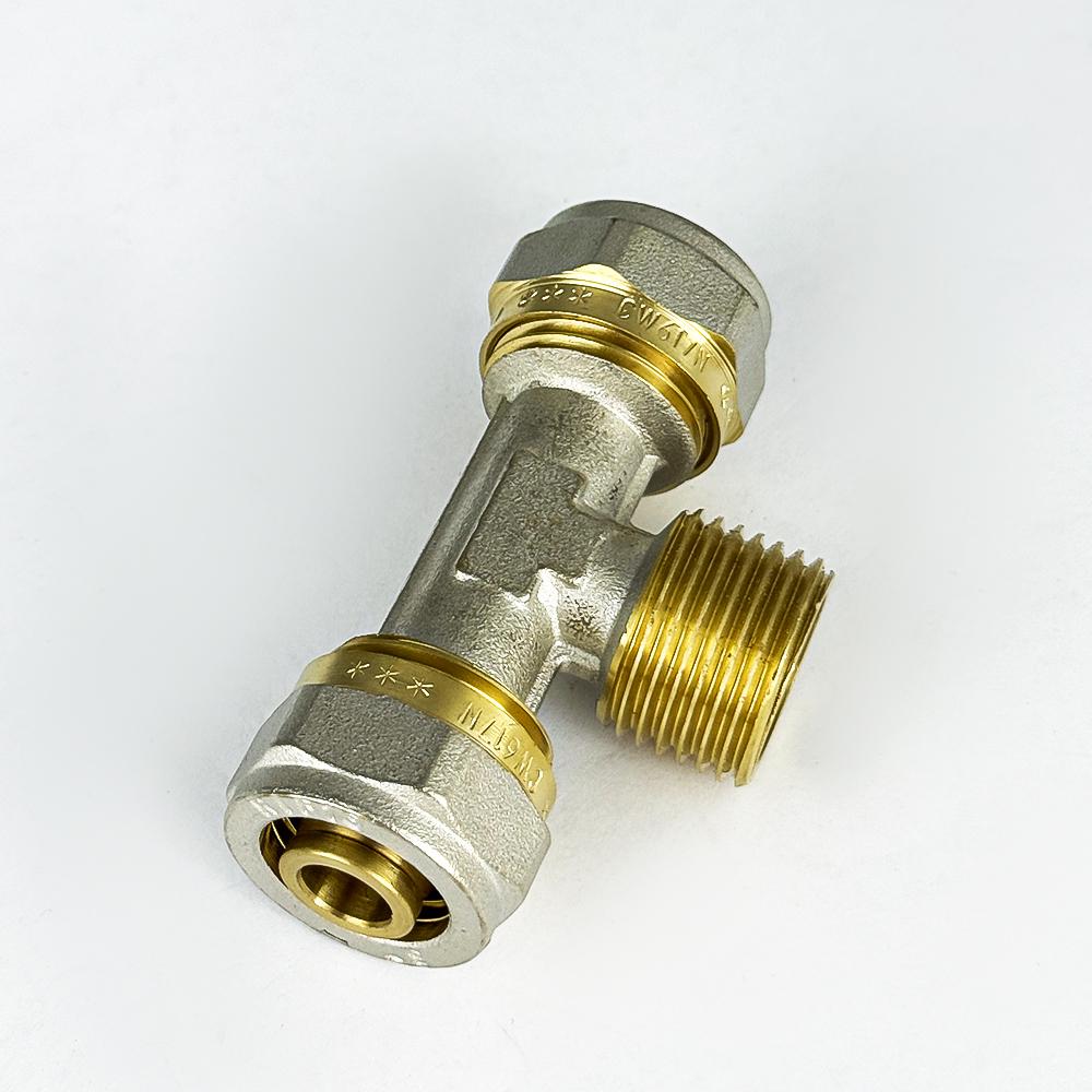 Трійник із зовнішнім різьбленням з проточкою SANTAN 16х1/2"х16 (41042) - фото 3 Трійник із зовнішнім різьбленням з проточкою SANTAN 16х1/2"х16 (41042) - фото 3