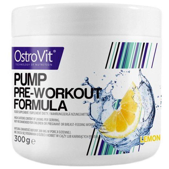 Комплекс до тренування OstroVit PUMP Pre-Workout 300 г 30 порцій Lemon