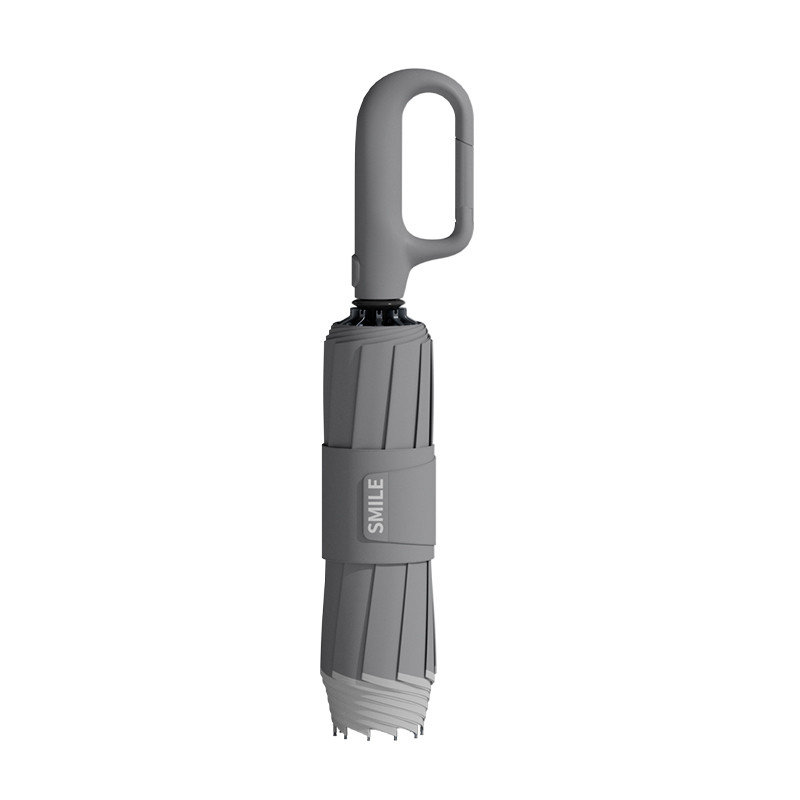 Зонт автоматический складной Zuodu Smile ZD210-25D с карабином d 116 см Space Grey (001118)