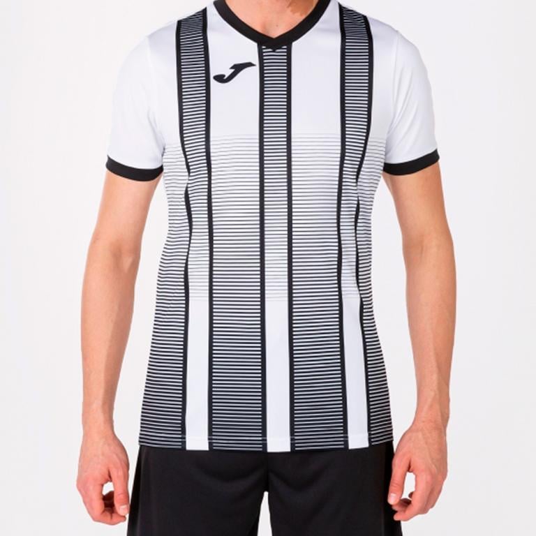 Футболка Joma 101464.201 Tiger Ii T-Shirt M White/Black (9999247244074)