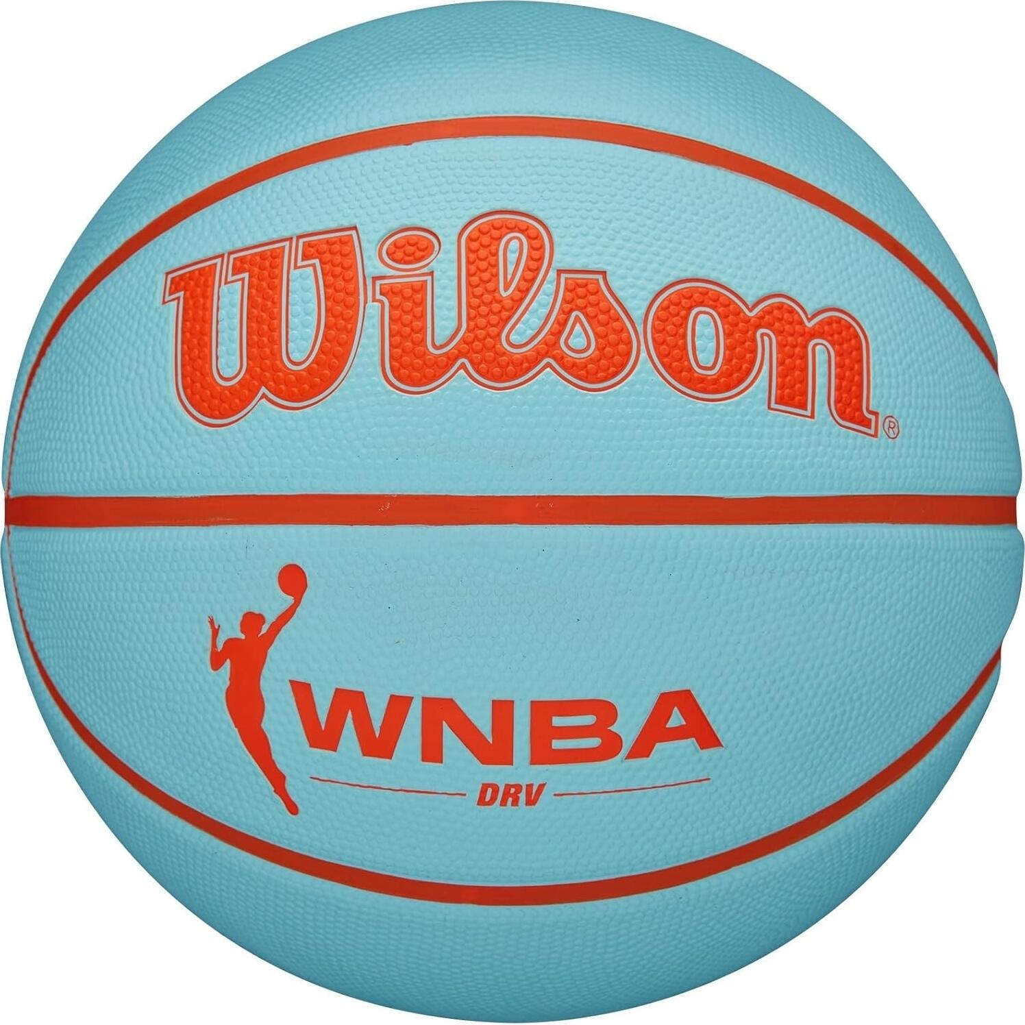 Баскетбольный мяч Wilson WNBA DRV р. 6 Голубой оранжевый (WTB4809XB06)
