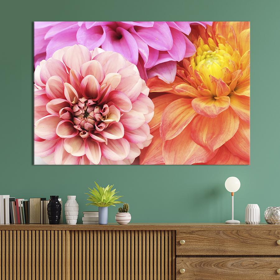 Картина на холсте Хризантемы 51x34 см (228-1)