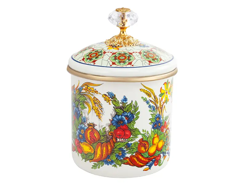 Банка для сыпучих продуктов Elmani VITALY с крышкой 1,25 л (763-018)