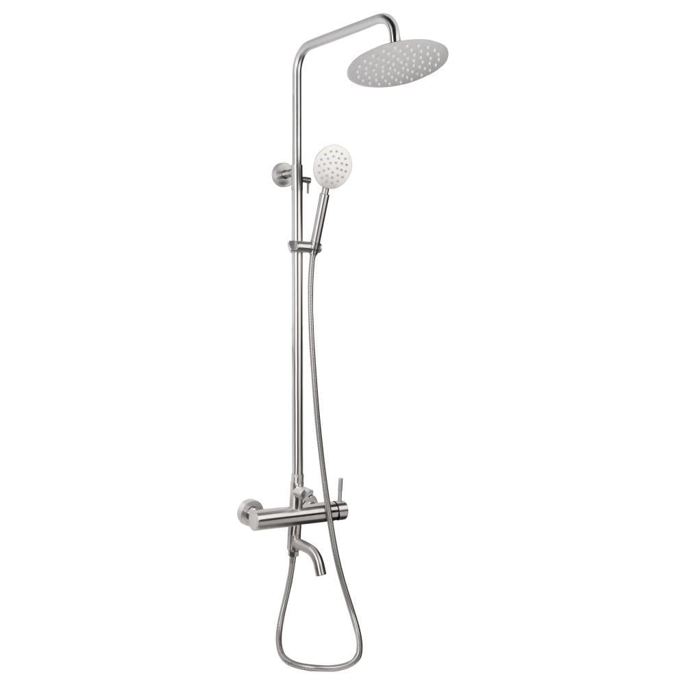 Душевая система Lidz Aria 1031 с изливом нержавеющая сталь Никель (SD00041037)