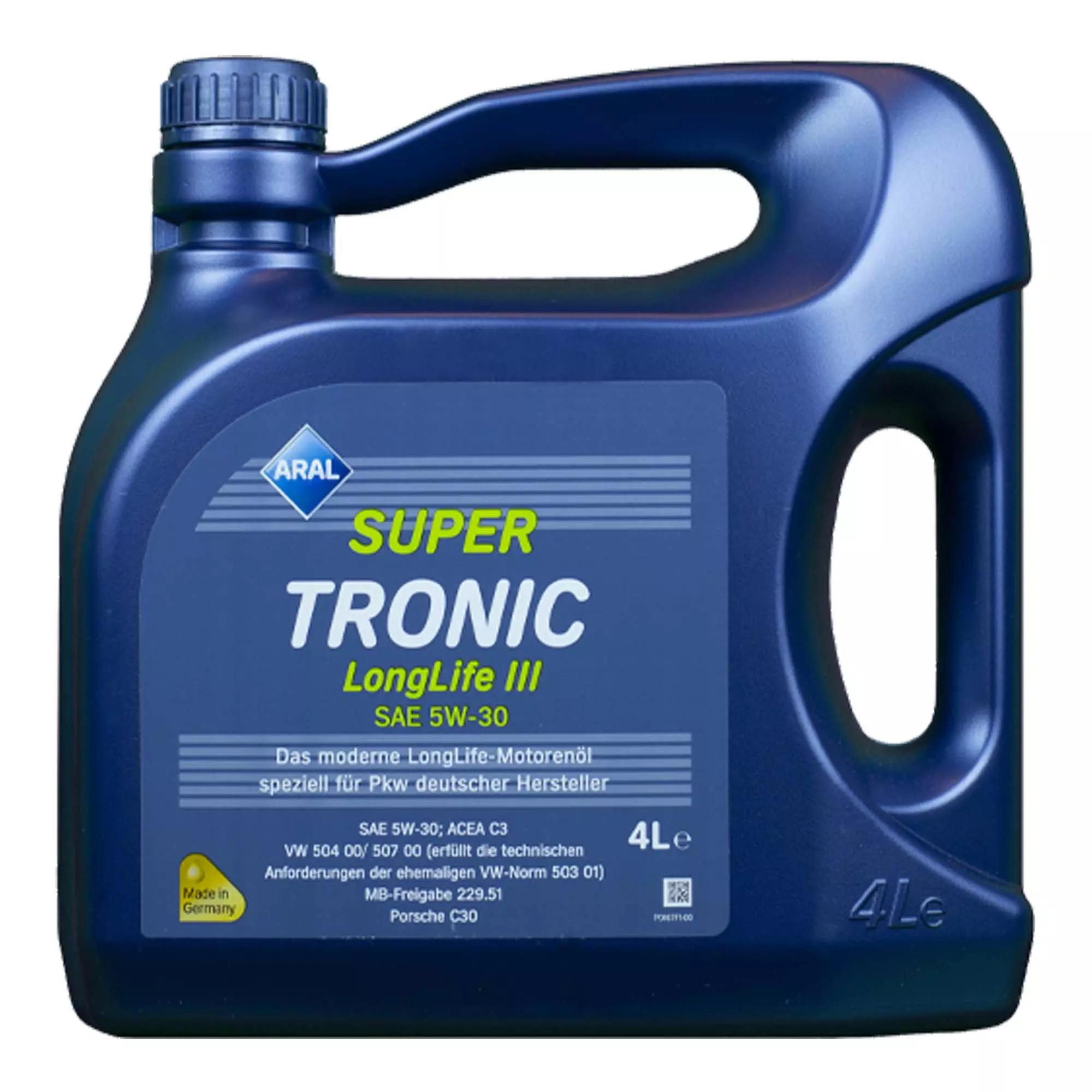 Моторное масло ARAL SuperTronic Longlife III C3 5W-30 4 л (15503C)