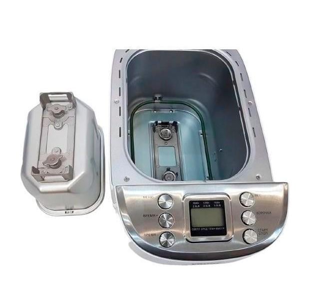 Хлібопічка VIMAR VBM 692 850 Вт 1500 г 15 програм 2 тістоміси (379799) - фото 6 Хлібопічка VIMAR VBM 692 850 Вт 1500 г 15 програм 2 тістоміси (379799) - фото 6