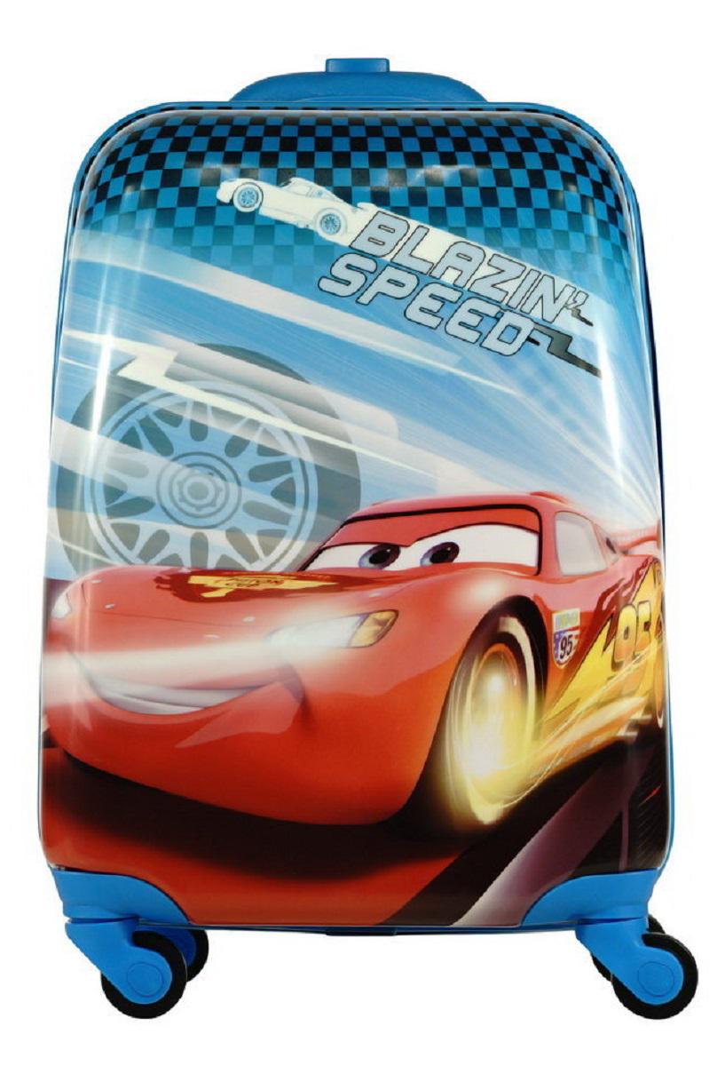 Чемодан детский пластиковый Тачка Маквин 42 см 4 колеса (Bp188211)