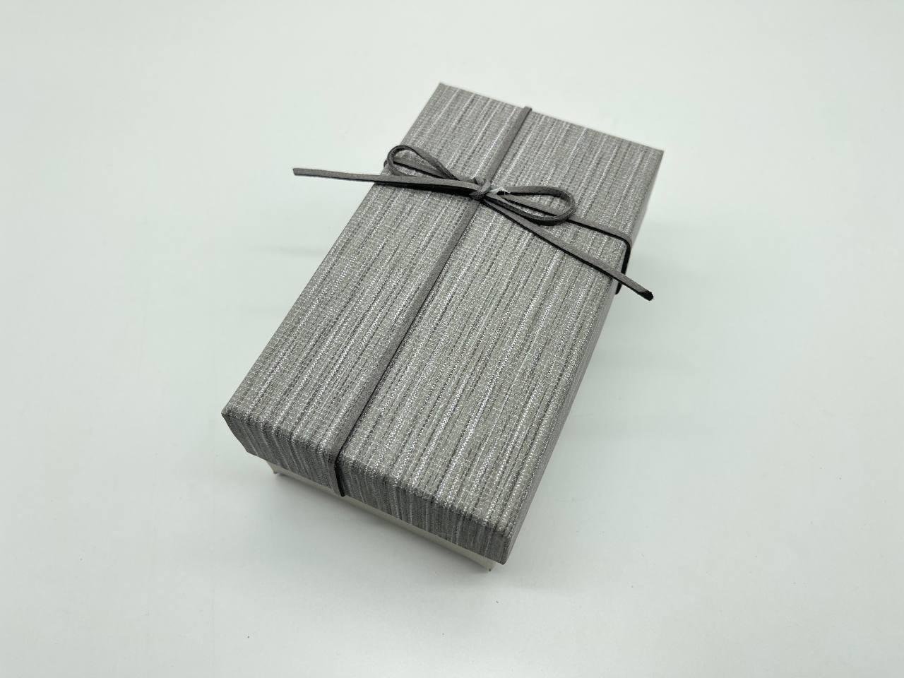 Коробка подарочная с крышкой прямоугольная картонная 9х15х6 см Серый (KR-009-17)