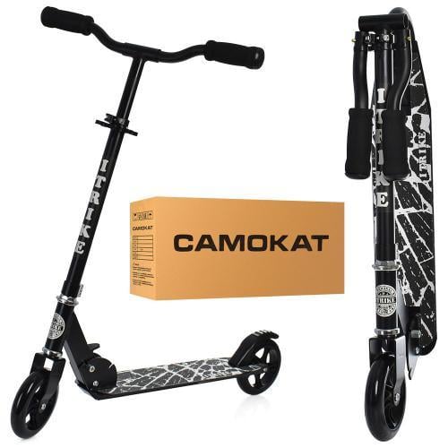 Самокат двухколесный складной iTrike Черный (SR 2-039-8-B) Самокат двухколесный складной iTrike Черный (SR 2-039-8-B)