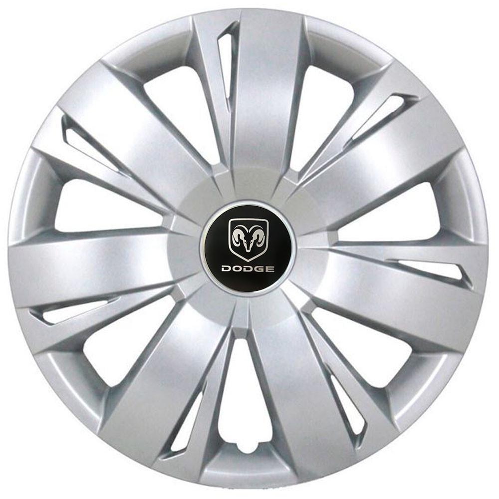 Колпаки SJS с логотипом Dodge 411 R16 4 шт. Серебряный (31008706)