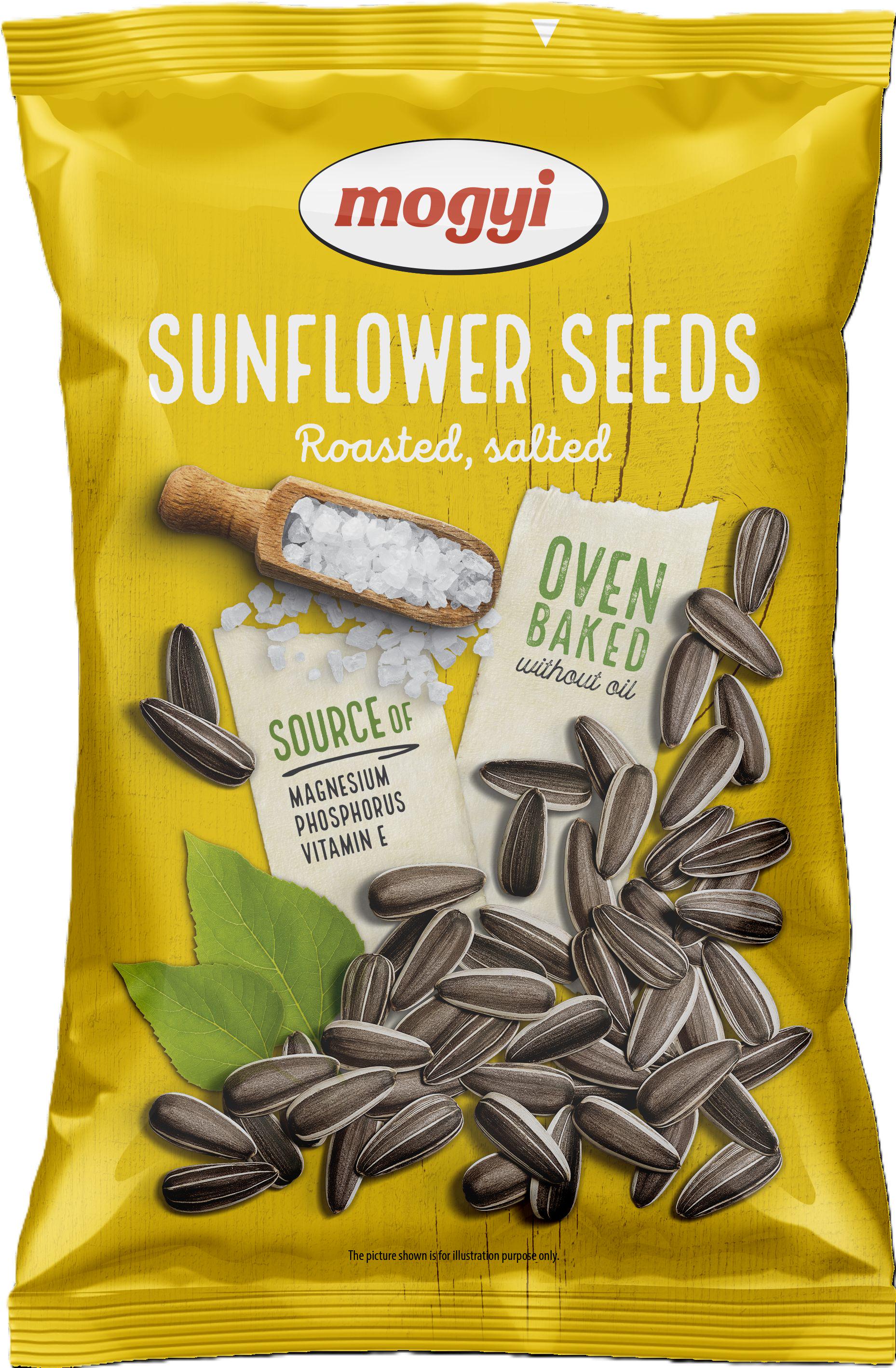 Насіння соняшника смажене Mogyi сіре смугасте підсолене 200 г (10009)