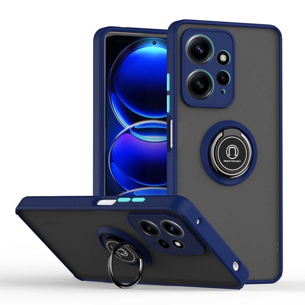 Захисний чохол MatteLuxe Xiaomi Redmi Note 12 4G (з кільцем) Blue (34250-28)