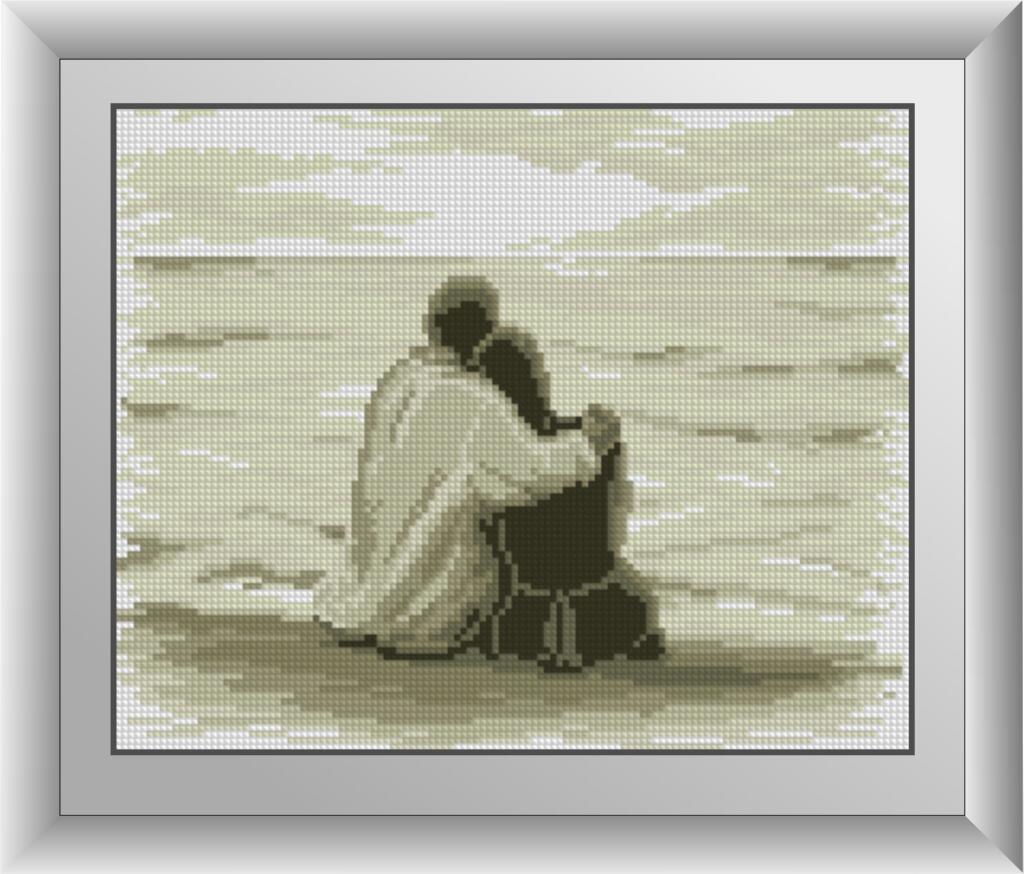 Алмазная мозаика Dream Art Пара на берегу 25x31 см (DA.30545)