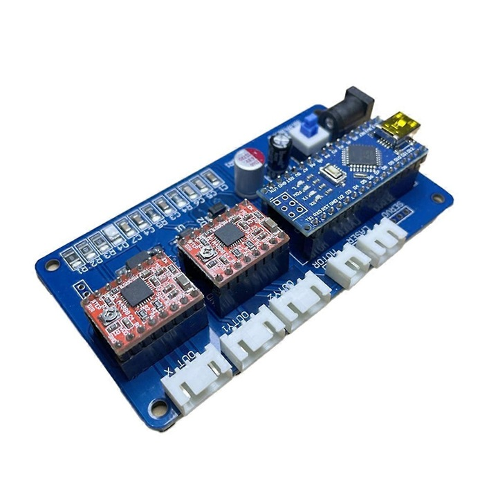 Плата управления шаговыми двигателями Benbox GRBL USB драйвер 2 оси (2986724724)