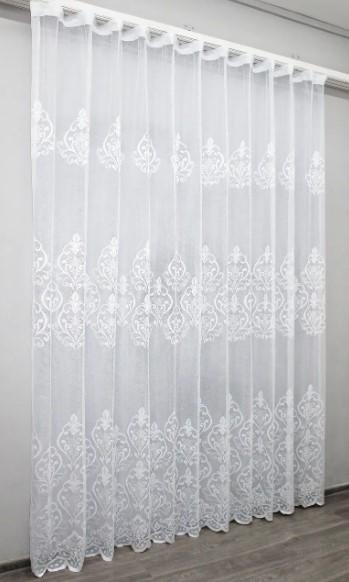 Тюль жаккард Розалия Белый (1275т) - фото 2