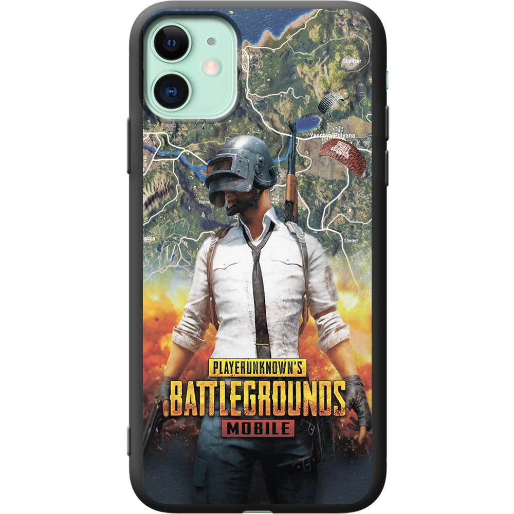 Чехол Boxface iPhone 11 PUBG Mobile Черный силикон (38184-up2309-38276)