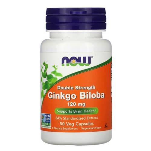 Гинкго Билоба NOW Ginkgo Biloba 120 мг 50 Veg Capsules (NOW-04682) Гинкго Билоба NOW Ginkgo Biloba 120 мг 50 Veg Capsules (NOW-04682)