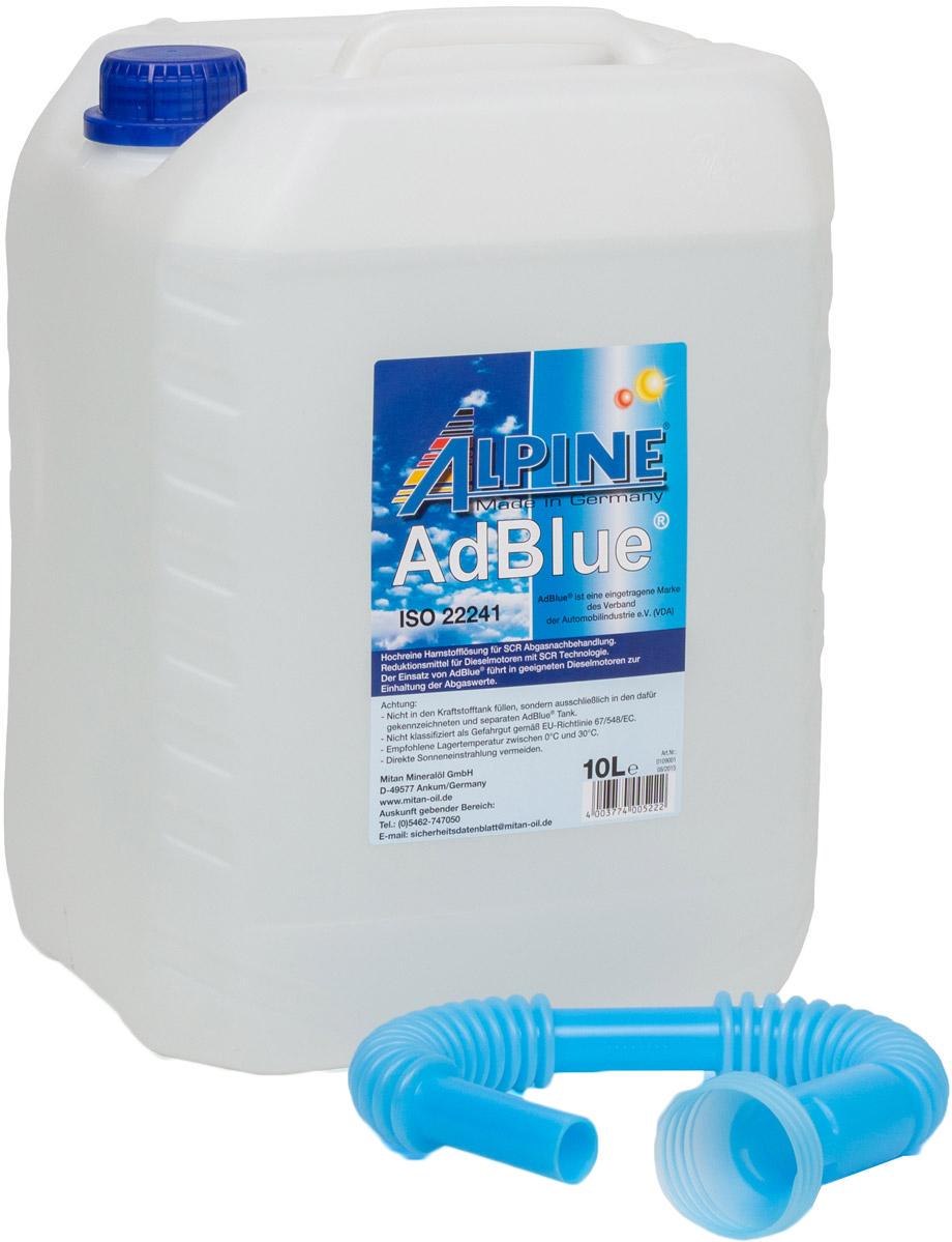 Раствор мочевины ALPINE AdBlue ISO 22241 10л 9004-10