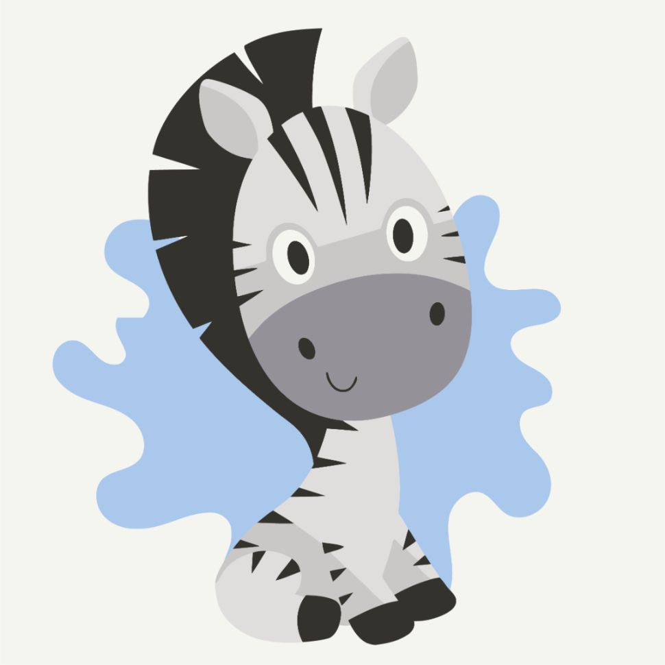 Роспись на холсте Brushme Маленький зебренок 20х20 см (MBS019) Роспись на холсте Brushme Маленький зебренок 20х20 см (MBS019)