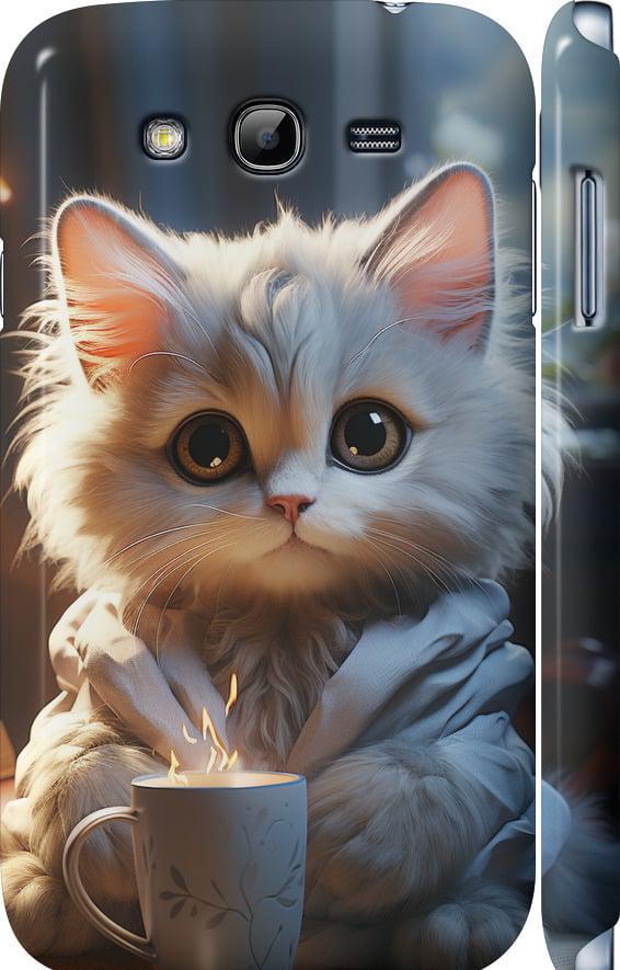 Чехол на Samsung Galaxy Grand Neo I9060 White cat (5646m-112-42517)