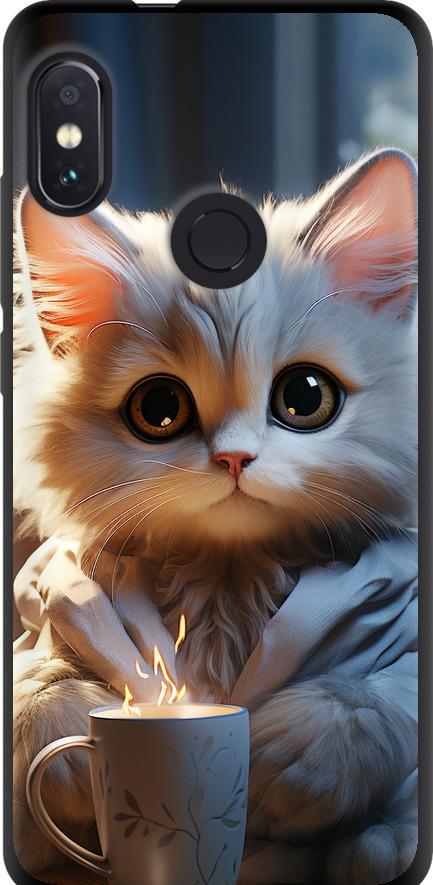Чехол на Xiaomi Redmi Note 5 White cat (5646b-1516-42517)