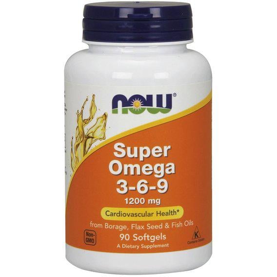 Омега 3-6-9 NOW Foods Super Omega 3-6-9 1200 мг 90 Softgels