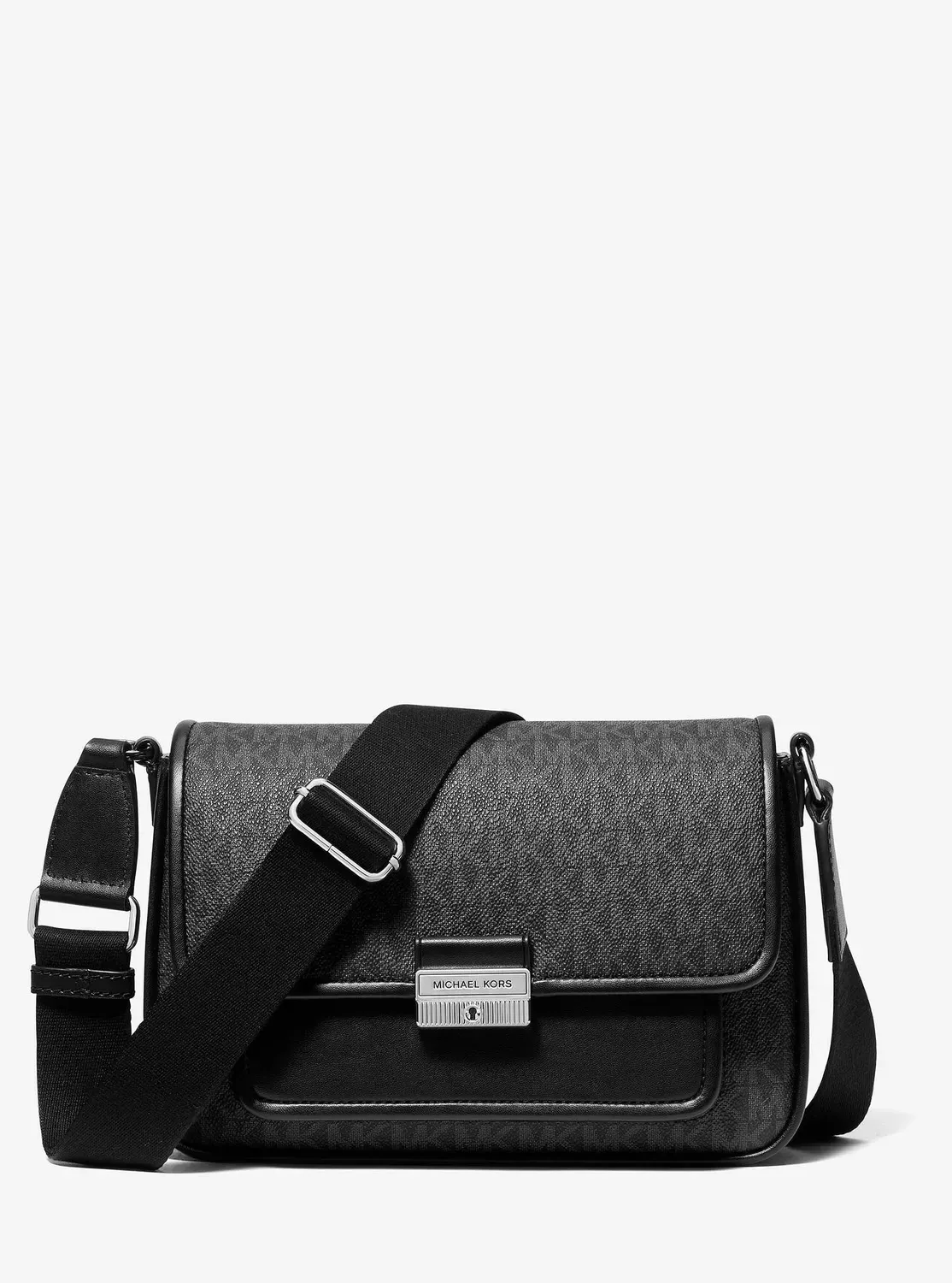 Сумка Michael Kors Bradshaw Medium Signature Logo Messenger Bag Black (35S5S2BM8B)