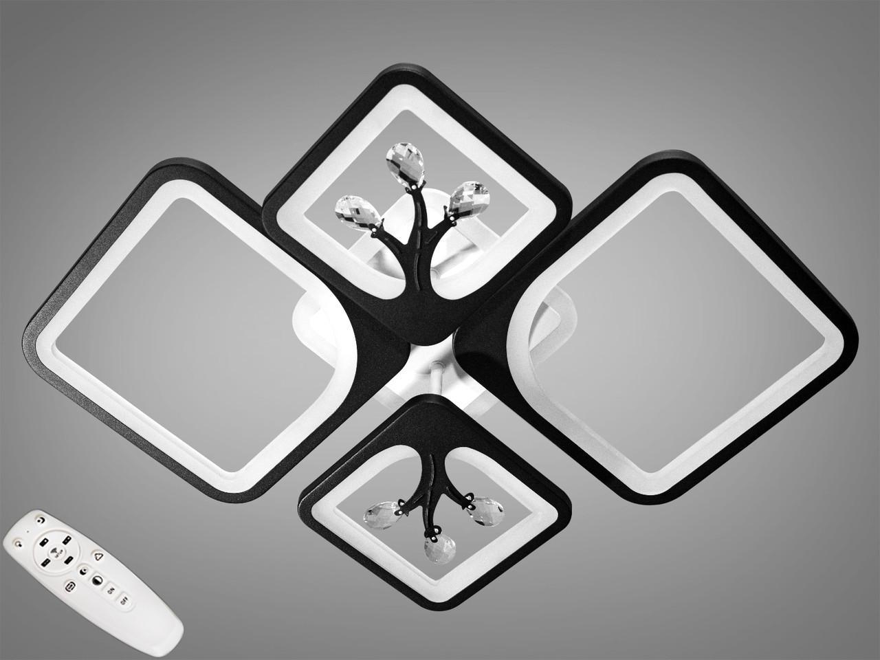 Люстра с димером LED 8157/2+2BK 3col dim (2437593521)