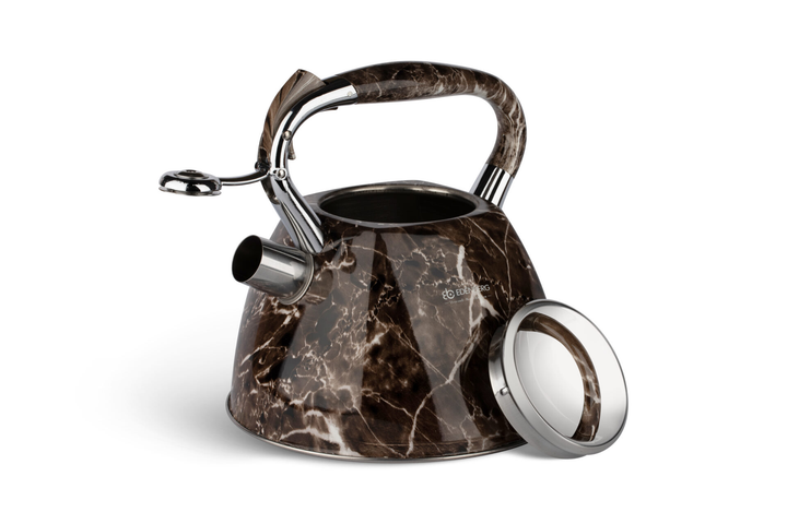 Чайник Edenberg со свистком 3 л из нержавеющей стали Brown (EB-1985) - фото 2 Чайник Edenberg со свистком 3 л из нержавеющей стали Brown (EB-1985) - фото 2